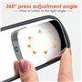 2 Pièces Rotatif Miroir d'Angle Mort pour Rétroviseur Voiture - Réglable Blind Spot Mirror