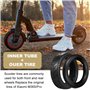 Udbrud Chambre à Air et Pneu Extérieur, 8 1/2 Chambre à air 8,5 Pouces Pneu de remplacement Xiaomi Scooter pour Xiaomi M365/Pro/