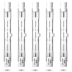 Luxvista Dimmable R7S 78mm 80W Ampoule Halogène Crayon AC220-240V 1390lm J78 Projecteur Halogène Linéaire pour l’éclairage de pa Luxvista Dimmable R7S 78mm 80W Ampoule Halogène Crayon AC220-240V 1390lm J78 Projecteur Halogène Linéaire pour l’éclairage de pa