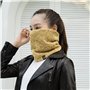E-Soul Tuyau de cou d'hiver pour homme - Cache-cou pour homme - Écharpe en polaire - Masque de guêtres - Coupe-vent, jaune, M