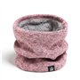 E-Soul Tuyau de cou d'hiver pour homme - Cache-cou pour homme - Écharpe en polaire - Masque de guêtres - Coupe-vent, Bleu/rose,