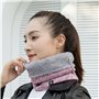 E-Soul Tuyau de cou d'hiver pour homme - Cache-cou pour homme - Écharpe en polaire - Masque de guêtres - Coupe-vent, Bleu/rose,