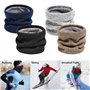 E-Soul Tuyau de cou d'hiver pour homme - Cache-cou pour homme - Écharpe en polaire - Masque de guêtres - Coupe-vent, Bleu/rose,