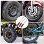Druuzyl Kit Professionnel 3 Pièces pour Démonte Pneus - Levier et Cuillères en Acier pour Moto/Voiture/Vélo, avec Protège-Jantes