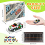 MUXIWOM Voiture Enfant 24 Pièces Petites Voitures Jouets en Métal avec Barrage Routier & Tapis de Jeu 6,8cm Mini Jouet Voiture B