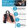 4 Pièces Hand Grip, Antidérapant Handgrip,Renforceurs de poignées pour Entraînement Musculaire et Renforcement de la Préhension