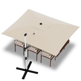 Devoko Parasol Déporté 300x400x260cm Carré