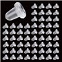 zoerbufan 200 Pièces Fermoir Boucles D'oreilles Silicone