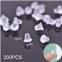 Universelle Attache Boucles d'oreilles en Caoutchouc pour Remplacement