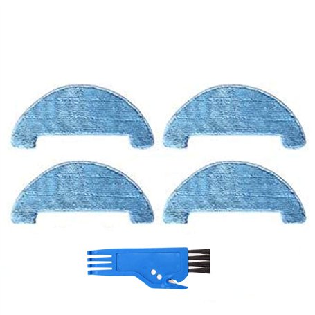 BLUELIRR Lot de 4 Chiffons de Nettoyage en Microfibre compatibles avec aspirateur Robot AMIBOT Spirit/Animal H2O