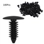 Attache de retenue, 100Pcs Garniture de porte de voiture universelle Rivets de pare-chocs Clip Vis Attache de retenue clips