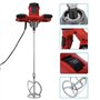 Mélangeur de Ciment Electrique, Mélangeur de Mortier Peinture 1500W 220V Malaxeur Ciment Agitateur Mortier Réglable à 6 Vitesses
