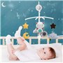 SaiXuan Mobile Musical Berceau Bébé,Mignon Ours en Peluche Carillon Éolien Cloche De Lit pour Bébé Cadeau pour Nouveauné Fille E