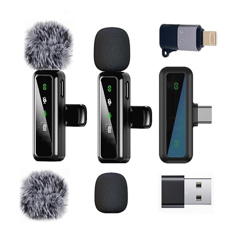 Microphone de Lavalier sans fil pour iPhone