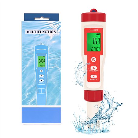 OBEST Testeur ph Mesure chlore piscine 5 en 1