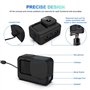 Kit d'accessoires pour GoPro Hero 9 Noir Housse de Protection en Silicone avec Bouchon en Caoutchouc + 6 protecteurs d'écran en 
