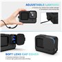 Kit d'accessoires pour GoPro Hero 9 Noir Housse de Protection en Silicone avec Bouchon en Caoutchouc + 6 protecteurs d'écran en 