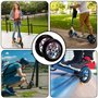 LEKEFETO Lot de 2 roues de trottinette Stunt 110 mm avec roulement ABEC-9, durabilité épaisse, PVC, pour tous les scooters avec 