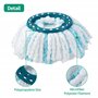 4 pièces Rechange Clean Twist Disc Mop Compatible avec Leifheit Serpillière,Balai Serpillère Microfibre Compatible avec Leifheit