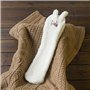 Cisixin Chaussettes Antidérapantes, Chaussettes de Dessin Animé Mignon en Lapin, Epaissi Chaud Chaussettes pour Femme