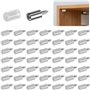50 PièCes Taquet Etagere Taquets Pour éTagèRes Goupilles D'éTagèRe Protection En Caoutchouc Support D'éTagèRe Avec Transparent G