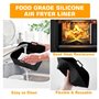 2 Pièces Moule Silicone Air Fryer, Compatibles avec Ninja Max Dual Zone AF300EU AF400EU AF451EU et Autres Friteuse à Air 7,6-10