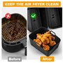 2 Pièces Moule Silicone Air Fryer, Compatibles avec Ninja Max Dual Zone AF300EU AF400EU AF451EU et Autres Friteuse à Air 7,6-10