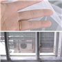 Fenêtre Moustiquaire Filet Lot de 2 rubans | 4 rouleaux autocollants | Fly Bug Moustiquaire Mosquito kit de protection | 2.0 m x