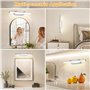 Dehobo Lampe Miroir Salle de Bain 9W 42CM - Applique Salle de Bain avec Interrupteur Blanc Neutre 4000K 730LM - Luminaire Salle 