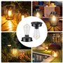 Ampoule Solaire, Diealles Shine Lot de 2 Lampe Solaire de Rechange, Remplacement de Couvercles Solaires pour Lanterne Suspendue