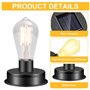 Ampoule Solaire, Diealles Shine Lot de 2 Lampe Solaire de Rechange, Remplacement de Couvercles Solaires pour Lanterne Suspendue