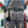 Attache Gants Clip Porte-Gant - 14cm cuir avec mousqueton, Clips de Gants avec Mousqueton Velcro, Multifonctionnels Porte Gants