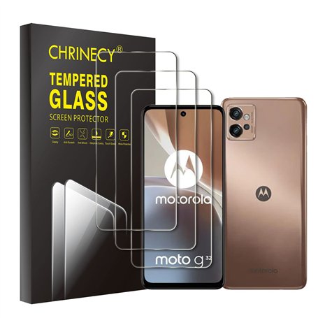 CHRINECY [3 Pièces] Verre Trempé Compatible avec Motorola Moto G32