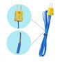 Taiss 2 pièces K Type mini-connecteur Thermocouple Sonde de Température Capteur Plage de Mesure -50~250 ° C,Avec câble de 2 mètr