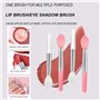 Lmyzcbzl Silicone Pinceau À Lèvres, 4 Pcs Pinceau à Lèvres Mini Portable, Brosse à Lèvres en Silicone Double Face, Baume à Lèvre