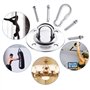 Crochet de Plafond, Crochet de Fixation Murale pour Hamac Suspendu,Yoga,Chaise Accrochante et Sac de Boxe, 500KG Capacité Acier