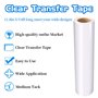 Ruban de Transfert pour Vinyle Rouleau de Ruban de Transfert Transparent pour Adhésif Cricut Silhouette Camée Vinyle Autocollant