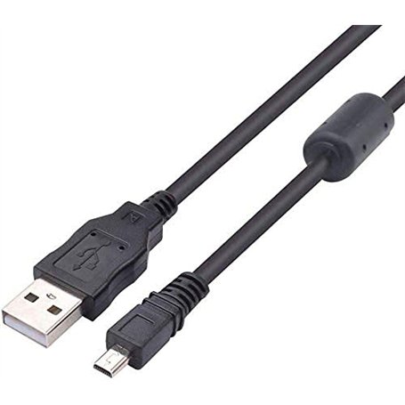Adhiper Câble USB de Rechange pour Transfert de données d'appareil Photo 8 Broches Compatible avec l'appareil Photo numérique So