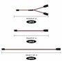 QIMEI-SHOP Câble d'extension Servo 3 Broches RC Câble Rallonge Futaba JR Servo Extension Cables Mâle à Femelle pour Aéronef Télé