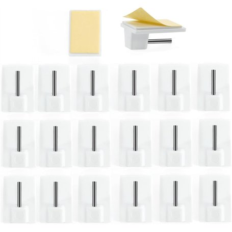 Kolamom 20Pcs Crochets Rideau