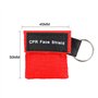 Homealexa 10pcs CPR Masque Keychain Kit d'urgence Sauvetage avec Bouteille à Sens Unique Barrière de Respiration pour Premiers S