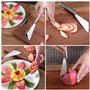 Stylebest Couteau à découper les fruits en acier inoxydable, coupeur à découper les fruits bricolage décoration de plateau outil