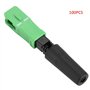 100Pcs Connecteur Rapide de Fibre Optique SC/APC, Adaptateur de Fibre Optique Rapide Intégré de Connexion Rapide avec Capteur de