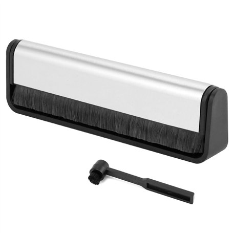 QWORK® Brosse de Nettoyage pour Vinyle et brosses à Aiguilles - brosses antistatiques en Fibre de Carbone - nettoient en Profond