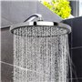 QWORK® Pomme de Douche Ø 23 cm, Pomme Douche Chromée Haute Pression 360°, Tête de Douche Ronde