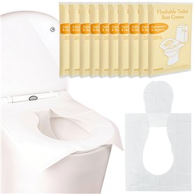 UHETLET 100pcs Housse de Siège de Toilette en Papier Soluble dans l'eau Protege Cuvette WC Protection Toilette Public Housse Siè UHETLET 100pcs Housse de Siège de Toilette en Papier Soluble dans l'eau Protege Cuvette WC Protection Toilette Public Housse Siè