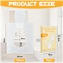 UHETLET 100pcs Housse de Siège de Toilette en Papier Soluble dans l'eau Protege Cuvette WC Protection Toilette Public Housse Siè