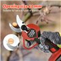 Sécateur électrique - Sécateur électrique professionnel 40 mm avec 2 batteries 21 V/2000 mAh - Sécateur sans fil pour jardinage,