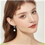 BKEPDY Boucles d'Oreilles Femme avec Nœud Pendantes Longues en Acier Inoxydable de Haute Qualité et Plaqué Or Hypoallergénique a