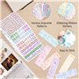 Classeur à Anneaux A5 Album Photo pour Cartes Photo Kpop, Classeurs A5 6 Anneaux 30 Feuilles 4 Pouces Anneaux de Reliure Kpop, P